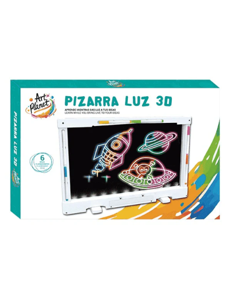 Pizarra Luz 3D Art Planet