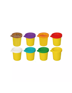 Blíster 8 Botes Plastilina Súper Colores