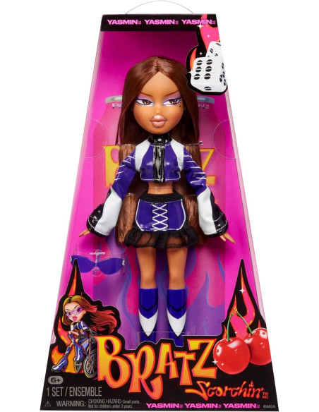 Bratz Scorchin´ Yasmin - Incluye 1 Muñeca de Moda, Viene con Conjunto y Accesorios