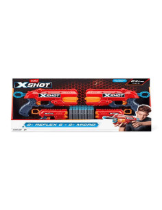 Pack Lanzadardos XShot Excel Combo – 2 Reflex 6 + 2 Micro...