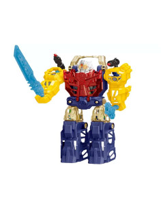 Robot transformable Stratos con luz y sonido 39 cm