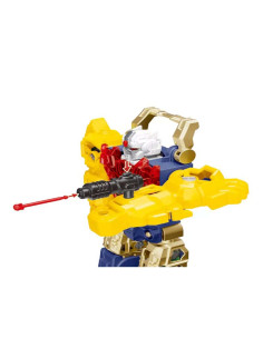 Robot transformable Stratos con luz y sonido 39 cm 2