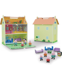 Peppa Pig - Casita de Madera de 2 Pisos con Buhardilla y...