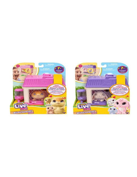 Little Live Pets Mama Surprise Minis Mascota con Bebés Sorpresa Juguete Coleccionable 4 años