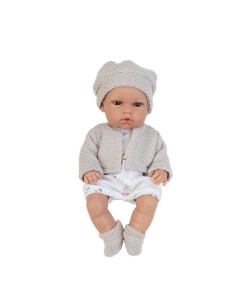 Muñecas Arias Elegance Muñeco Natal Gris Exclusiva