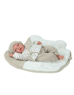 Muñeca Elegance 40 cm Dafne Beige con Manta con peso