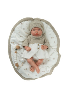 Reborn Arias de 40 cm NOA Beig con Manta 2