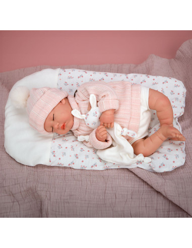 Reborn Arias 45 cm Daira con cojin Dou Dou...