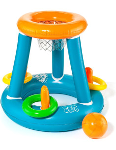 Juego de Baloncesto Inflable para Piscina y Jardín