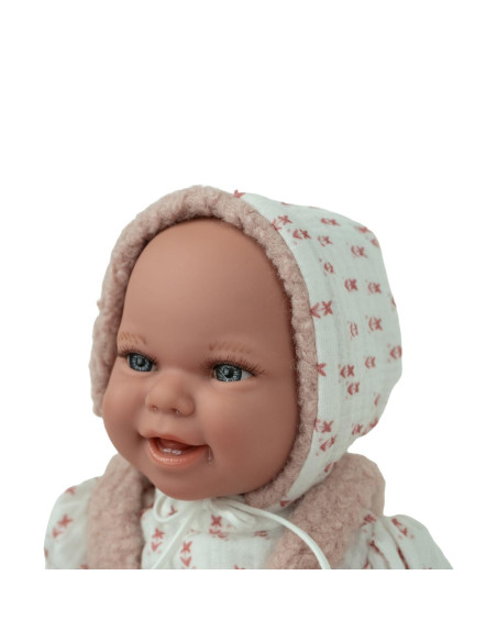 Muñeca Arias Elegance Babyto rosa de 35 cm con manta (muñeca con peso)