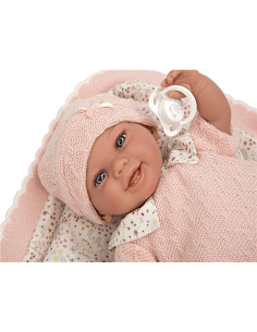 Muñeco bebe elegance 35 cm Babyto Rosa con Manta 2