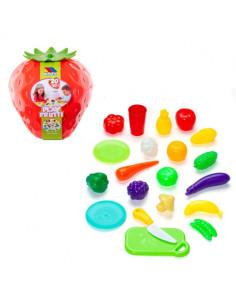 Cofre de Fresa con 20 piezas de frutas y accesorios de...