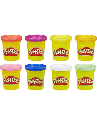 Play Doh Pack de 8 Botes de Plastilina Diferentes Modelos