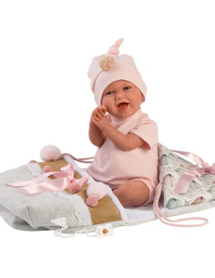 Set Ropa Llorens Bebe Conjunto Saquito 42cm Accesorios