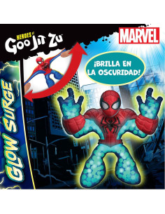 Figura de acción Goo Jit Zu Marvel Glow Surge Spider-Man 2