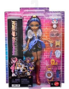 Monster High Muñeca Robecca Steam con Blusa Azul y... 2