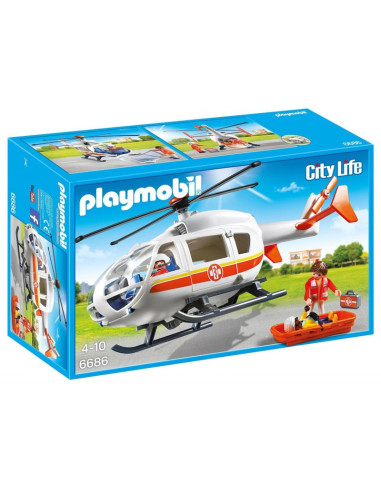 Playmobil Helicóptero Médico Emergencia