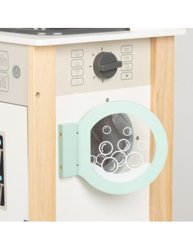 Woomax - Cocina De Madera Eléctrica Con Luz,...