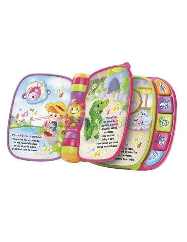 VTech Libro Electrónico Primeras Canciones Rosa | Juguete Infantil 