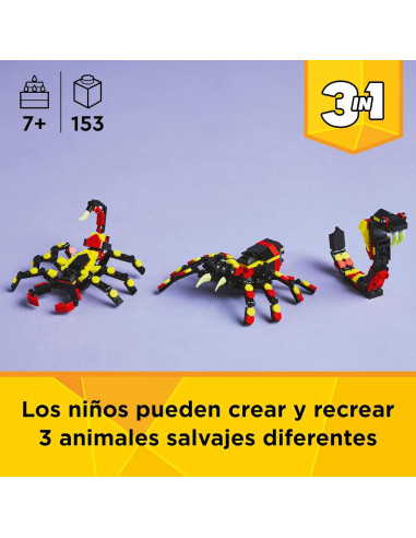 LEGO Creator 3 en 1 Fauna Salvaje: Araña...