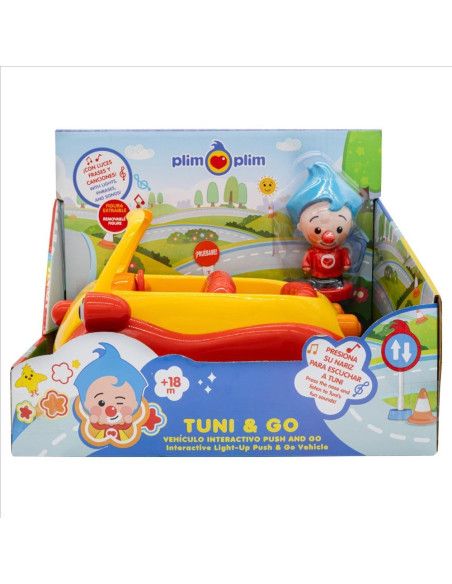 Plim Plim – Vehículo Interactivo Tuni PL85060 con Figura Extraíble de Plim Plim