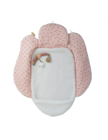 Muñeco Reborn Arias 40 cm Luna Rosa con Manta Nido
