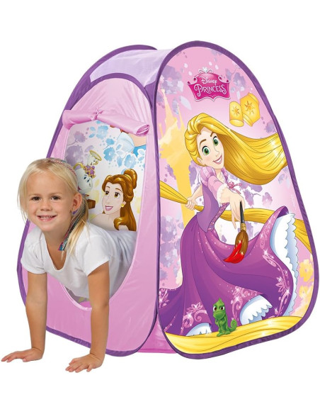 Disney Princesas Tienda de campaña infantil Pop Up, Medidas 75x75x90 cm
