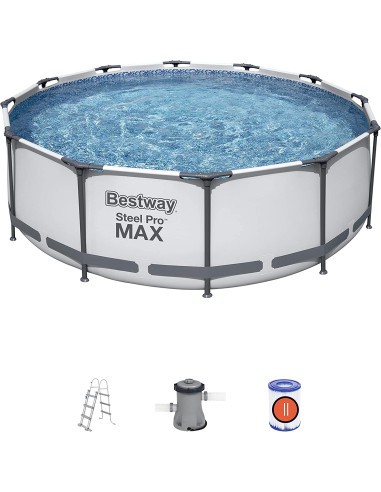 Bestway Steel Pro Max - Piscina Desmontable Tubular