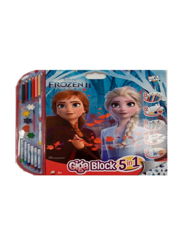 Frozen Libro de Pegatinas Giga Block 5 en 1