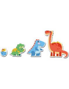 Clementoni-20834 Puzzle Infantil Progresivos: 3-6-9-12... 2