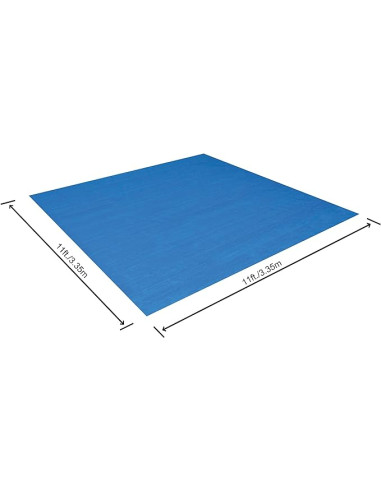 BESTWAY 58001 - Tapiz de Suelo para Piscina 335x335 cm de PVC Resistente Forma Cuadrada