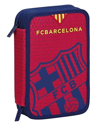 FC Barcelona- F.C Barcelona Plumier Doble pequeño 34 Piezas