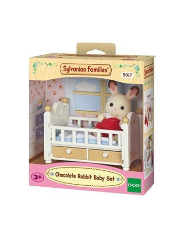 Sylvanian Families – Set Bebé Conejo Chocolate con cama