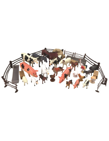 National G. Cubo Animales Granja 40 Pcs