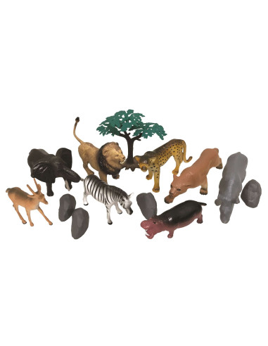 National G. Cubo Animales Salvajes 13 Pcs