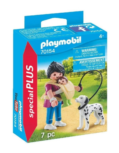 Playmobil Mamá con Bebé y Perro - 70154