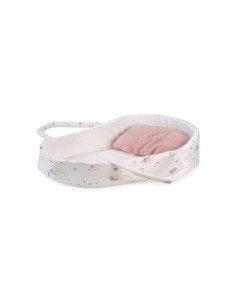 Capazo Cuna de viaje para muñecas rosa