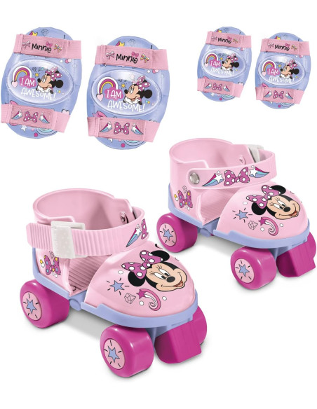 Patines de Ruedas Ajustables Minnie Disney para Niños, Talla del 22 al 29