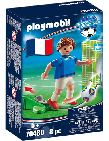 PLAYMOBIL - Jugador de fútbol, Francia 1 - 70480