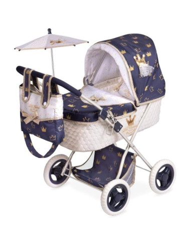 Coche de Muñecas Plegable con Sombrilla Classic Gold