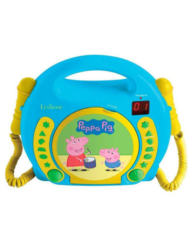 Reproductor CD con 2 Microfonos Peppa Pig