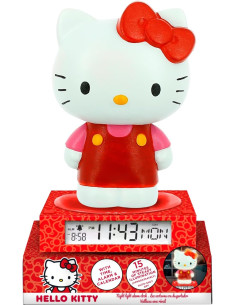 Lámpara 3D con Despertador y fecha Hello Kitty & Friends