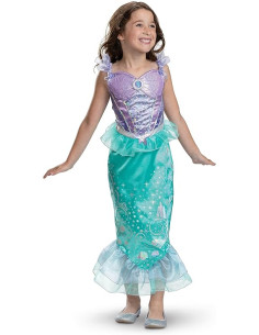 Disfraz Sirenita Ariel Princesas Disney - talla 3 a 4