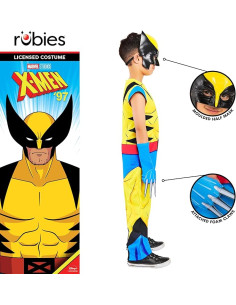 Disfraz oficial de Wolverine para niño talla 5 a 6 2