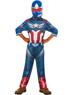 Disfraz oficial de Capitán América de Rubies para niño...