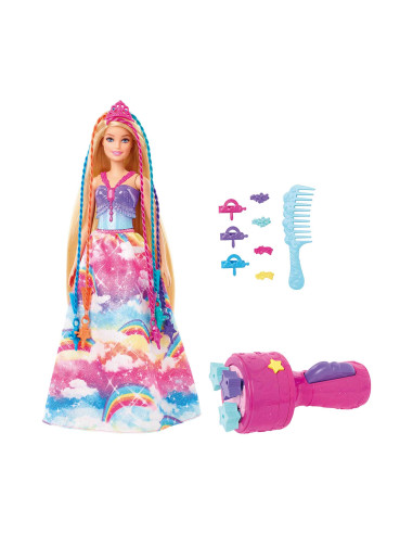 Barbie Dreamtopia Princesa Trenzas Con Accesorio