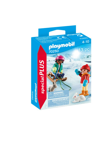 Playmobil Niños con trineo 70250