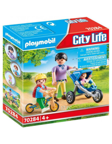 Playmobil City Life Mamá con Niños - 70284