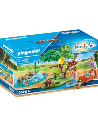 Playmobil Recinto Exterior de Pandas Rojos 70344