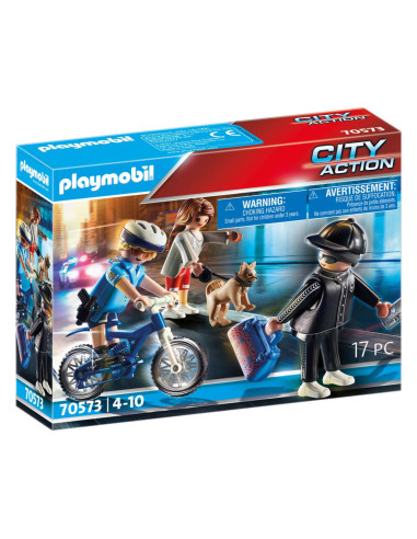 Playmobil Bici policial: persecución del carterista 70573